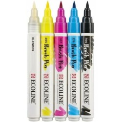 Set de Rotuladores Talens Ecoline BRUSH PEN Multicolor 5 Piezas