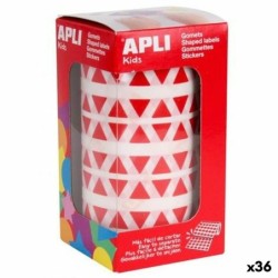 Pegatinas Apli Gomets Rojo Triangular (36 Unidades)
