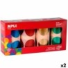 Pegatinas Apli Gomets Multicolor Redondo 4 Piezas (2 Unidades)
