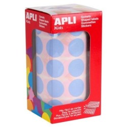 Pegatinas Apli Gomets Azul claro Redondo (36 Unidades)