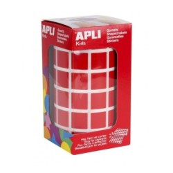 Pegatinas Apli Gomets Rojo Cuadrado 15 x 15 cm (36 Unidades)