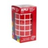 Pegatinas Apli Gomets Rojo Cuadrado 15 x 15 cm (36 Unidades)
