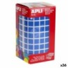 Pegatinas Apli Gomets Azul Cuadrado (36 Unidades)
