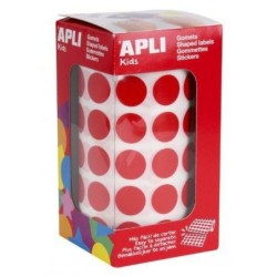 Pegatinas Apli Gomets Rojo Redondo (36 Unidades)