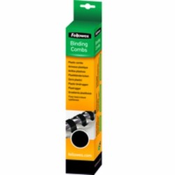 Espirales para Encuadernar Fellowes 5330702 Negro 8 mm A4 PVC Plástico (25 Unidades)