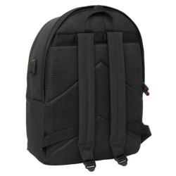 Mochila Escolar El Ganso +usb el ganso basics Negro 31 x 44 x 18 cm