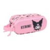 Portatodo Doble Kuromi Rosa 21 x 8 x 6 cm