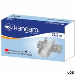 Grapas Kangaro 24/6 6 mm 1000 Piezas (20 Unidades)