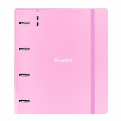 Carpeta de anillas BlackFit8 Smile Azul Rosa 27 X 32 X 4 cm