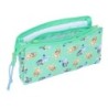 Portatodo Triple Bluey Sisters Verde 22 x 12 x 3 cm