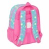 Mochila Escolar Gabby's Dollhouse Confetti Rosa Turquesa 26 x 34 x 11 cm