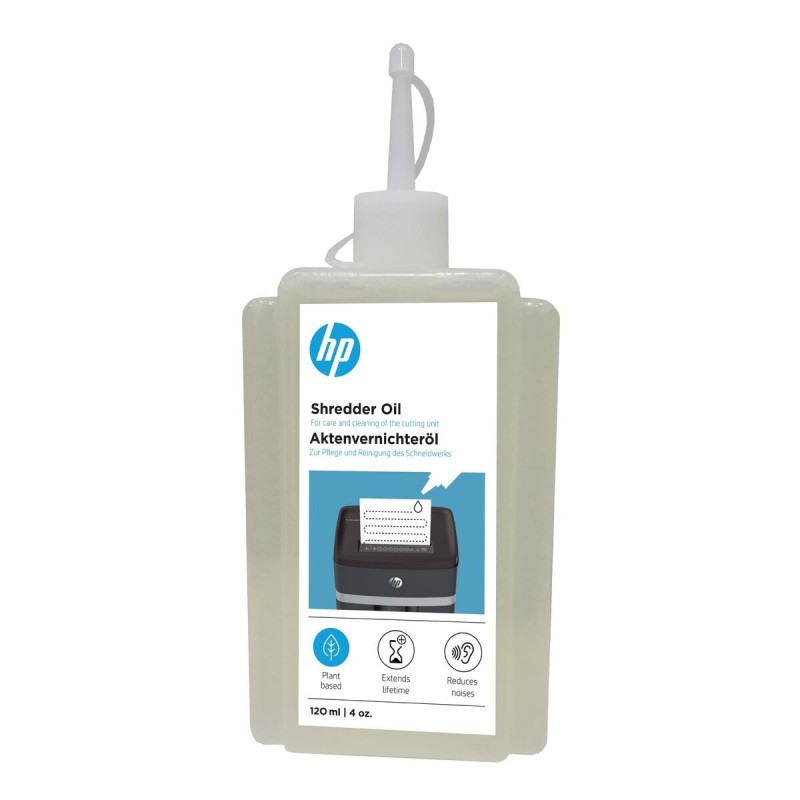 Aceite Lubricante para Destructora de Papel HP HPO9131OIL120ML 120 ml Trituradora de Papel Aceite Lubricante para Destructora de Papel HP HPO9131OIL120ML 120 ml Trituradora de Papel
