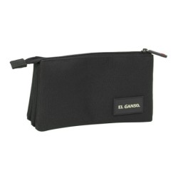 Portatodo Triple El Ganso Black Negro 22 x 12 x 3 cm