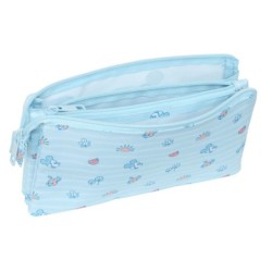 Portatodo Triple Mickey Mouse Clubhouse Baby Azul claro 22 x 12 x 3 cm