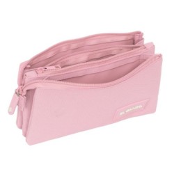Portatodo Triple El Ganso Pink Rosa 22 x 12 x 3 cm