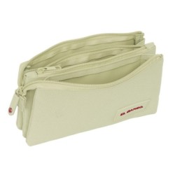 Portatodo Triple El Ganso Beige Beige 22 x 12 x 3 cm
