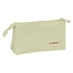 Portatodo Triple El Ganso Beige Beige 22 x 12 x 3 cm