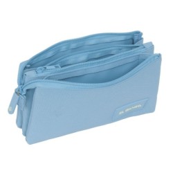 Portatodo Triple El Ganso Cerulean Azul 22 x 12 x 3 cm