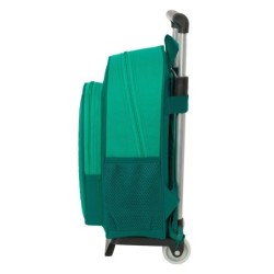 Mochila Escolar con Ruedas Real Betis Balompié Verde 28 x 34 x 10 cm