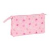 Portatodo Triple Minnie Mouse Baby Rosa 22 x 12 x 3 cm