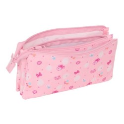 Portatodo Triple Minnie Mouse Baby Rosa 22 x 12 x 3 cm