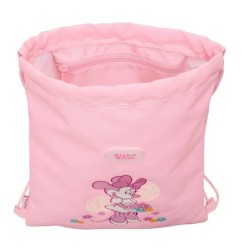 Bolsa Mochila con Cuerdas Minnie Mouse Baby Rosa 26 x 34 x 1 cm