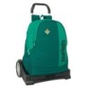Mochila Escolar con Ruedas Real Betis Balompié Verde 32 x 43 x 14 cm