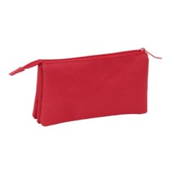 Portatodo Triple Sevilla Fútbol Club Rojo 22 x 12 x 3 cm