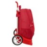 Mochila Escolar con Ruedas Sevilla Fútbol Club Rojo 32 x 43 x 14 cm