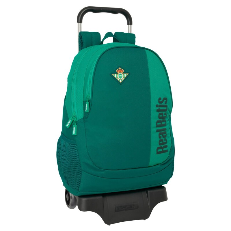 Mochila Escolar con Ruedas Real Betis Balompié Verde 30 x 43 x 14 cm Mochila Escolar con Ruedas Real Betis Balompié Verde 30 x 43 x 14 cm
