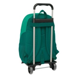 Mochila Escolar con Ruedas Real Betis Balompié Verde 30 x 43 x 14 cm