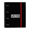 Carpeta de anillas Munich Vulcan Negro 27 x 32 x 3.5 cm