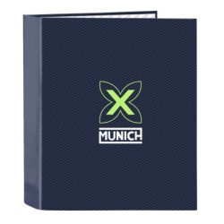 Carpeta de anillas Munich Blue indigo Azul A4 27 x 33 x 6 cm