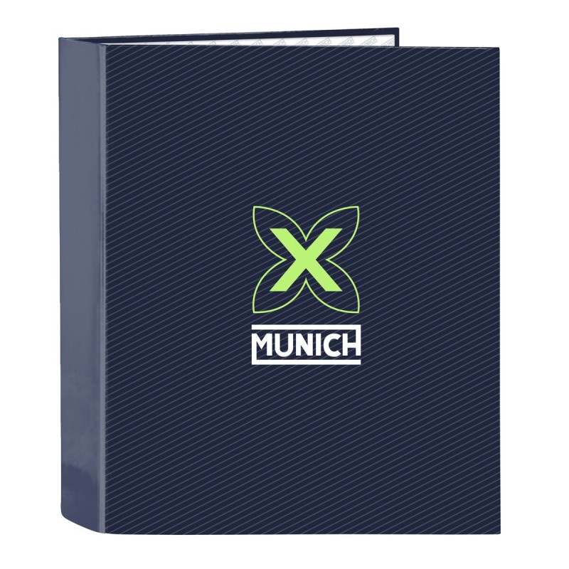 Carpeta de anillas Munich Blue indigo Azul A4 27 x 33 x 6 cm