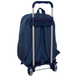 Mochila Escolar con Ruedas Munich Blue indigo Azul 32 x 44 x 16 cm