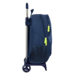 Mochila Escolar con Ruedas Munich Blue indigo Azul 32 x 44 x 16 cm