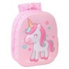 Mochila Infantil Safta Rosa 27 x 33 x 10 cm 3D