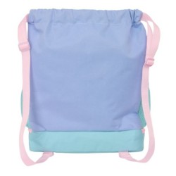 Bolsa Mochila con Cuerdas Munich Mellow Azul Rosa Celeste 35 x 40 x 1 cm