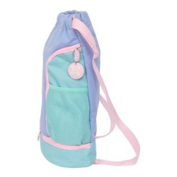 Bolsa Mochila con Cuerdas Munich Mellow Azul Rosa Celeste 35 x 40 x 1 cm
