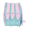 Portatodo Triple Munich Mellow Azul Rosa Azul cielo 21,5 x 10 x 8 cm