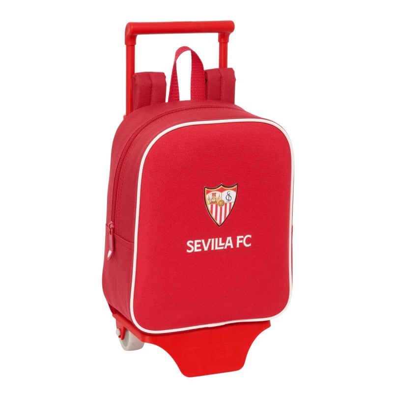 Mochila Escolar con Ruedas Sevilla Fútbol Club Rojo 22 x 27 x 10 cm Mochila Escolar con Ruedas Sevilla Fútbol Club Rojo 22 x 27 x 10 cm