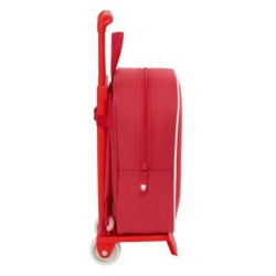 Mochila Escolar con Ruedas Sevilla Fútbol Club Rojo 22 x 27 x 10 cm