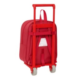 Mochila Escolar con Ruedas Sevilla Fútbol Club Rojo 22 x 27 x 10 cm