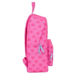 Mochila Escolar Barbie Corazones Rosa 33 x 42 x 15 cm