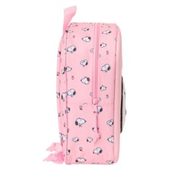 Mochila Infantil Snoopy Rosa 22 x 27 x 10 cm 3D