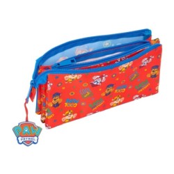 Portatodo Triple The Paw Patrol Cool Azul Rojo 22 x 12 x 3 cm