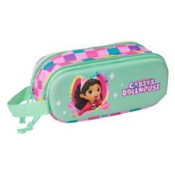 Portatodo Doble Gabby's Dollhouse Multicolor 21 x 8 x 6 cm 3D