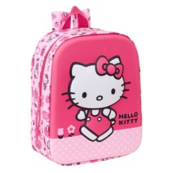 Mochila Infantil Hello Kitty Rosa 22 x 27 x 10 cm 3D