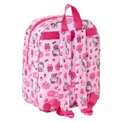 Mochila Infantil Hello Kitty Rosa 22 x 27 x 10 cm 3D