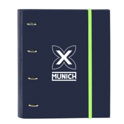 Carpeta de anillas Munich Blue indigo Azul 27 x 32 x 3.5 cm